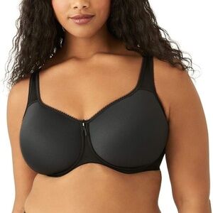 EUC Wacoal Women's Basic Beauty Contour T-Shirt Bra - Black - 40DDD